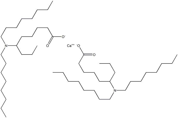 Bis[6-(dioctylamino)nonanoic acid]calcium salt 结构式