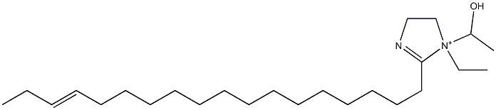 1-Ethyl-1-(1-hydroxyethyl)-2-(15-octadecenyl)-2-imidazoline-1-ium 结构式