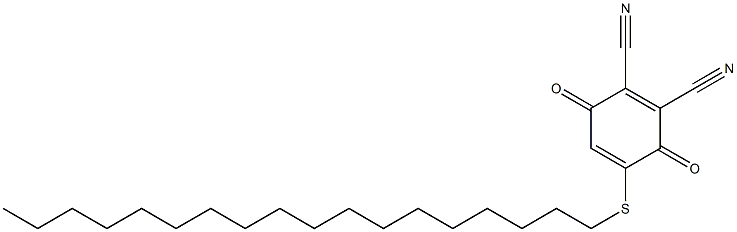 2,3-Dicyano-5-(octadecylthio)-1,4-benzoquinone 结构式