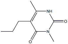 3,6-Dimethyl-5-propyluracil 结构式