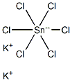 Potassium hexachlorostannate(IV) 结构式