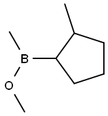 (2-Methylcyclopentyl)(methyl)(methoxy)borane 结构式