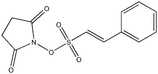 (E)-2-Phenylethenesulfonic acid 2,5-dioxo-1-pyrrolidinyl ester 结构式