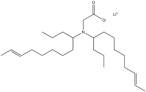 N,N-Di(10-dodecen-4-yl)glycine lithium salt 结构式