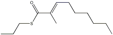 2-Methyl-2-nonenethioic acid S-propyl ester 结构式