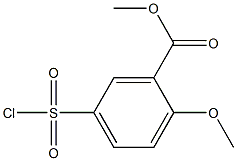 5-Chlorosulfonyl-2-methoxybenzoic acid methyl ester 结构式