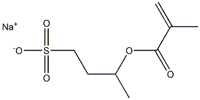 3-(Methacryloyloxy)-1-butanesulfonic acid sodium salt 结构式