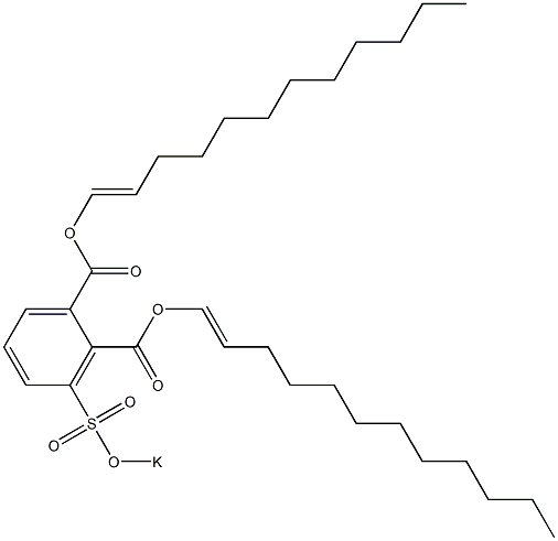 3-(Potassiosulfo)phthalic acid di(1-dodecenyl) ester 结构式