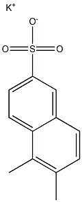 5,6-Dimethyl-2-naphthalenesulfonic acid potassium salt 结构式