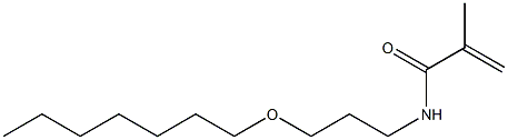 N-(3-Heptyloxypropyl)methacrylamide 结构式