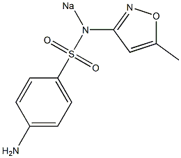 4-Amino-N-(5-methylisoxazol-3-yl)-N-sodiobenzenesulfonamide 结构式