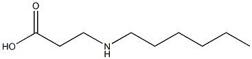 3-(Hexylamino)propionic acid 结构式