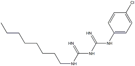 1-(p-Chlorophenyl)-5-octylbiguanide 结构式