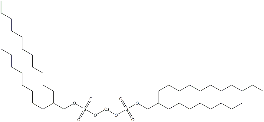 Bis(2-octyltridecyloxysulfonyloxy)calcium 结构式