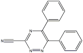 5,6-Diphenyl-1,2,4-triazine-3-carbonitrile 结构式