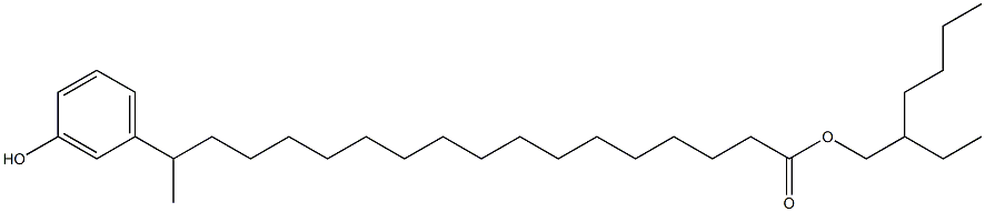 17-(3-Hydroxyphenyl)stearic acid 2-ethylhexyl ester 结构式