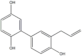 3-(2-Propenyl)-1,1'-biphenyl-2',4,5'-triol 结构式