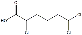 2,6,6-Trichlorohexanoic acid 结构式