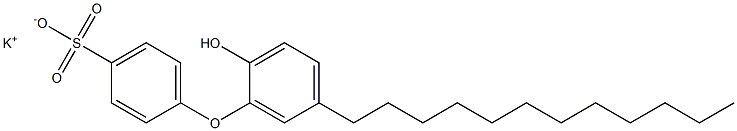 2'-Hydroxy-5'-dodecyl[oxybisbenzene]-4-sulfonic acid potassium salt 结构式