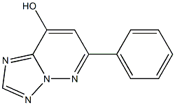 6-Phenyl[1,2,4]triazolo[1,5-b]pyridazin-8-ol 结构式