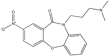 10-[3-(Dimethylamino)propyl]-2-nitrodibenz[b,f][1,4]oxazepin-11(10H)-one 结构式