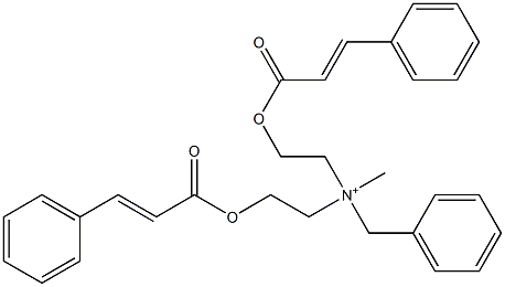 Bis[2-(cinnamoyloxy)ethyl](methyl)benzylaminium 结构式