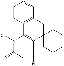 4-(Chloroacetylamino)spiro[naphthalene-2(1H),1'-cyclohexane]-3-carbonitrile 结构式