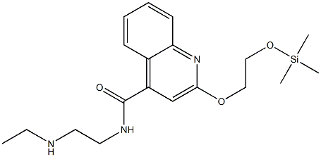 2-(2-Trimethylsilyloxyethoxy)-N-[2-(ethylamino)ethyl]-4-quinolinecarboxamide 结构式