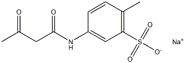 3-(Acetoacetylamino)-6-methylbenzenesulfonic acid sodium salt 结构式