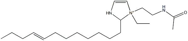 1-[2-(Acetylamino)ethyl]-2-(8-dodecenyl)-1-ethyl-4-imidazoline-1-ium 结构式