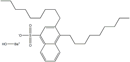 3,4-Dinonyl-1-naphthalenesulfonic acid hydroxybarium salt 结构式