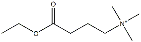 [3-(Ethoxycarbonyl)propyl]trimethylaminium 结构式