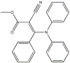 2-Cyano-3-diphenylamino-3-phenylacrylic acid methyl ester 结构式