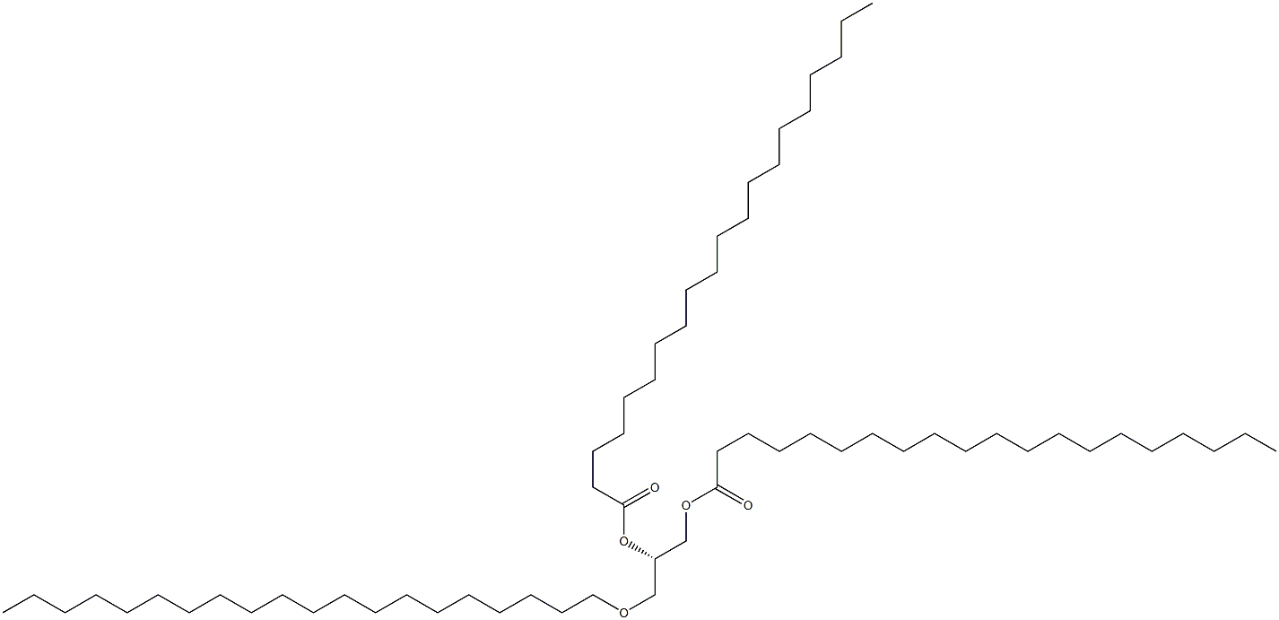 [S,(+)]-3-Icosyloxy-1,2-propanediol diicosanoate 结构式