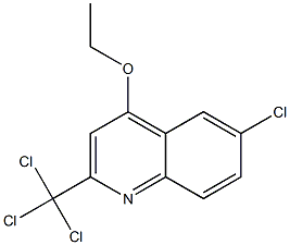 2-Trichloromethyl-4-ethoxy-6-chloroquinoline 结构式