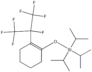 1-(Triisopropylsiloxy)-2-(heptafluoroisopropyl)-1-cyclohexene 结构式