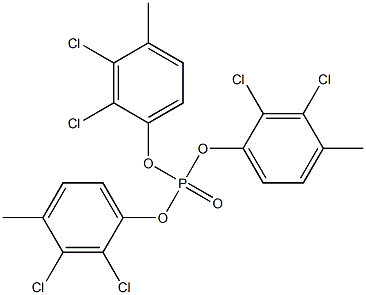 Phosphoric acid tris(2,3-dichloro-4-methylphenyl) ester 结构式