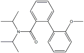 N,N-Diisopropyl-2'-methoxy[1,1'-biphenyl]-2-carboxamide 结构式