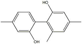 4,4',6-Trimethyl-1,1'-biphenyl-2,2'-diol 结构式