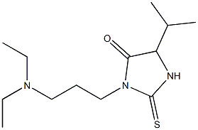 3-(3-Diethylaminopropyl)-5-isopropyl-2-thioxoimidazolidin-4-one 结构式