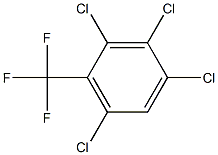 2,3,4,6-Tetrachloro-1-(trifluoromethyl)benzene 结构式