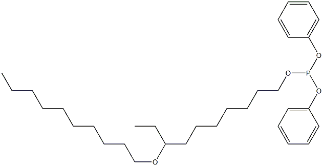 Phosphorous acid 8-(decyloxy)decyldiphenyl ester 结构式