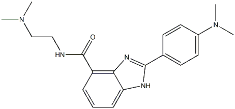 2-(4-(Dimethylamino)phenyl)-N-[2-(dimethylamino)ethyl]-1H-benzimidazole-4-carboxamide 结构式