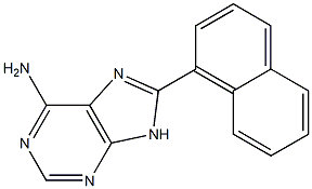 6-Amino-8-(1-naphthalenyl)-9H-purine 结构式