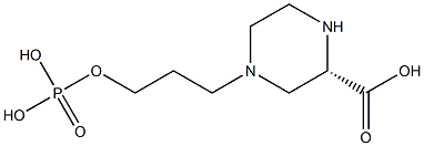 Phosphoric acid [3-[(2S)-2-carboxypiperazin-4-yl]propan-1-yl] ester 结构式
