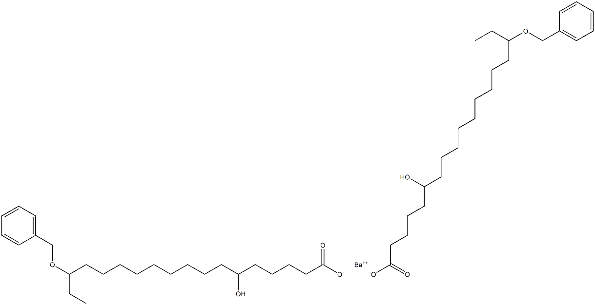 Bis(16-benzyloxy-6-hydroxystearic acid)barium salt 结构式
