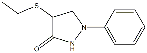 1-Phenyl-4-ethylthiopyrazolidin-3-one 结构式