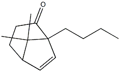 8,8-Dimethyl-1-butylbicyclo[3.2.1]oct-6-en-2-one 结构式