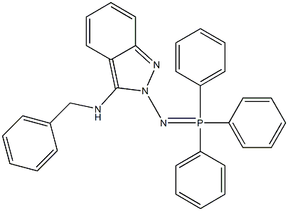 3-Benzylamino-2-[triphenylphosphoranylideneamino]-2H-indazole 结构式