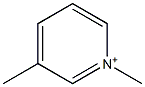 1-Methyl-3-methylpyridinium 结构式